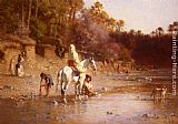 Gustave Achille Guillaumet La Riviere A El-Katara painting